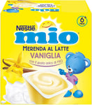 NESTLÉ MIO Merenda al Latte Vaniglia 4 Vasetti da 100 g (400 g)