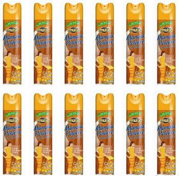 12 x EMULSIO Mangiapolvere Antistatico Cera D'Api No Gas 300 Ml