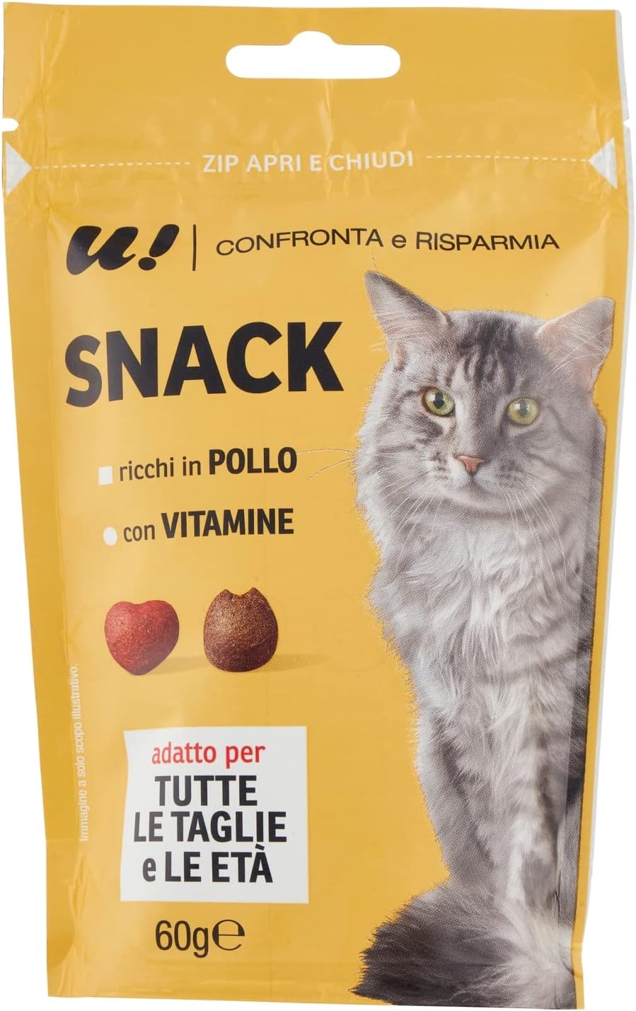Crancy Snack Cat Plus con Pollo Fresco, 60g
