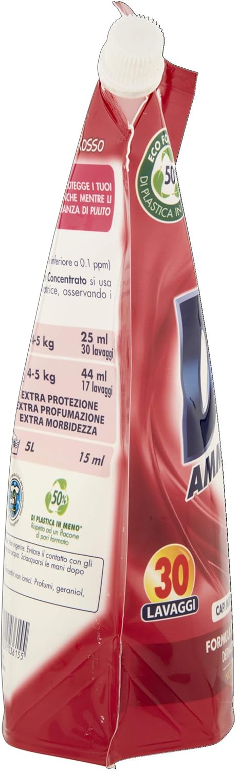 Deox Ammorbidente Concentrato - Ibisco Rosso 30Lav - Ecoformato - 750 Ml