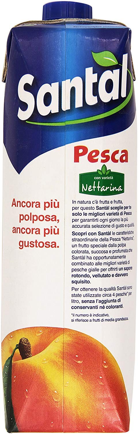 Santal - Succo Pesca, Con Varieta' Nettarina - 1000 Ml