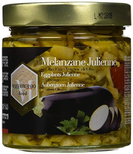 Mastrototaro Food Melanzane Julienne in Olio Extra Vergine di Oliva - 410 ml