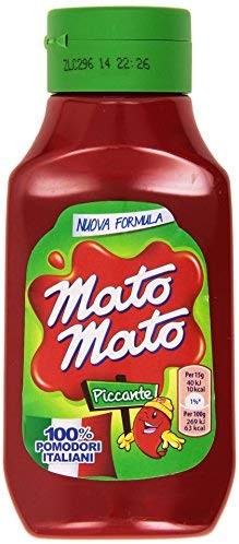 Mato Mato - Ketchup piccante, 100% pomodori italiani - 9 pezzi da 390 g [3510 g]