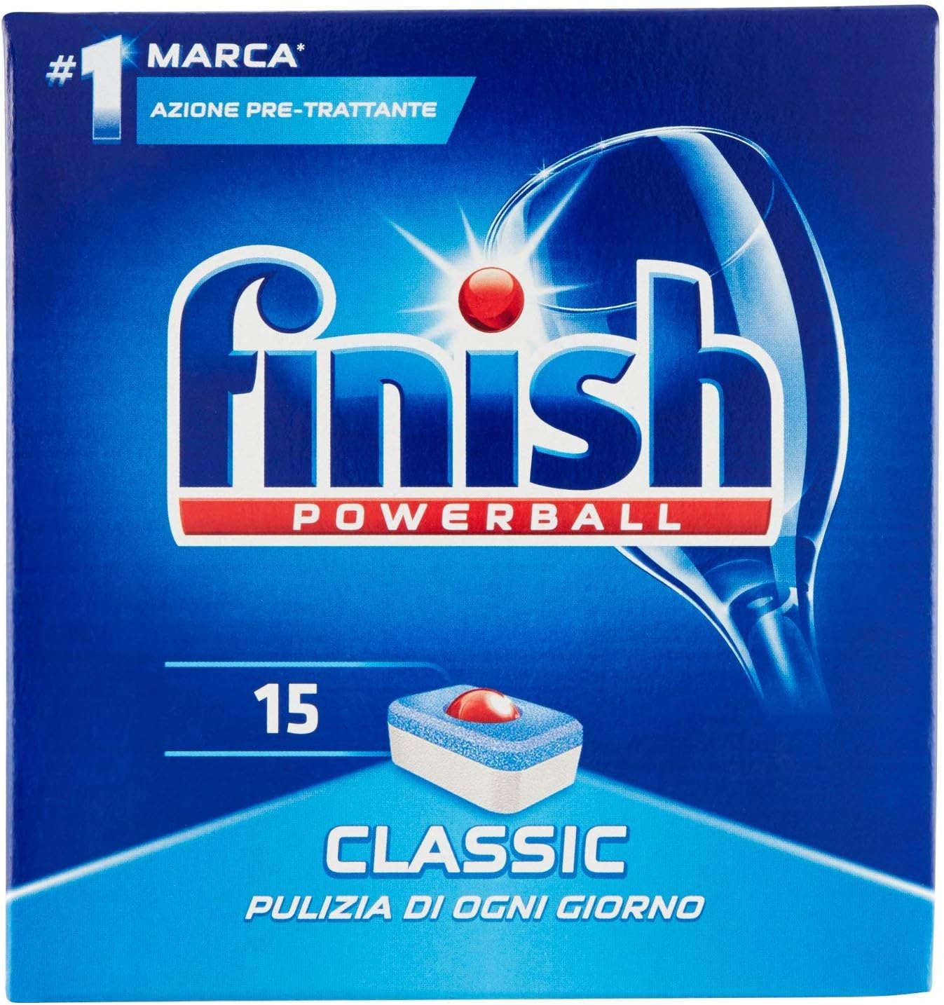 Finish Power Detergente, 15 Tabs Regular, 279 gr