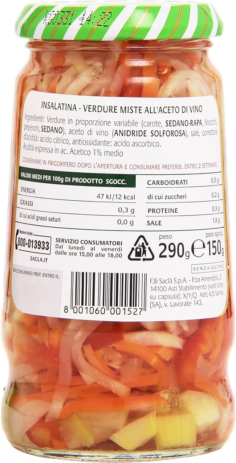 Saclà - Acetelli, Insalatina - 290 g - [confezione da 12]