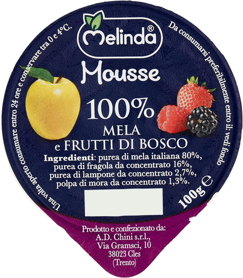 Melinda Mousse Frutta, Confezione da 18