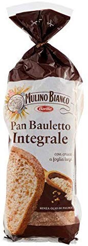 Mulino Bianco Pane Pan Bauletto Integrale, Ideale per la Pausa - 400 g