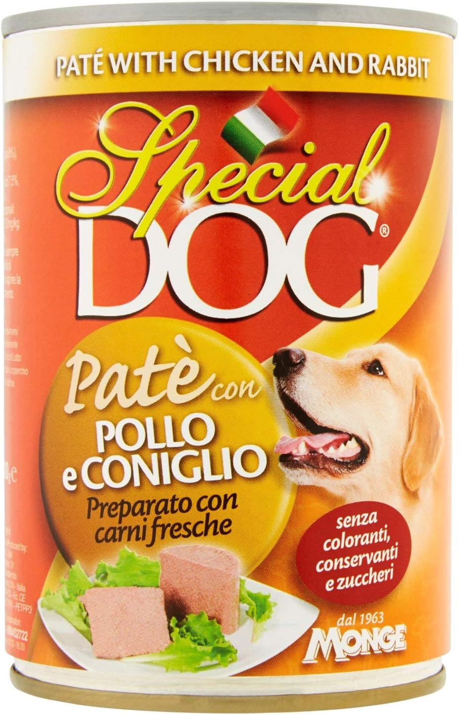 Monge Patè speciale per cani con pollo e coniglio, 1 unità