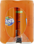 Fanta Original Gusto di Arancia – 4 Lattine da 330 ml, con Succo di Arance Italiane, Senza Aggiunta di Conservanti, Lattina 100% riciclabile, Gusto Rinfrescante, Bevanda Analcolica Frizzante