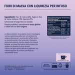 Pompadour, Infuso Fiori di Malva, 60 Filtri (3 Confezioni da 20 Filtri), Idratante, Lenitivo, Emolliente, 100% Naturale, Senza Lattosio, Glutine e Allergeni, Vegan