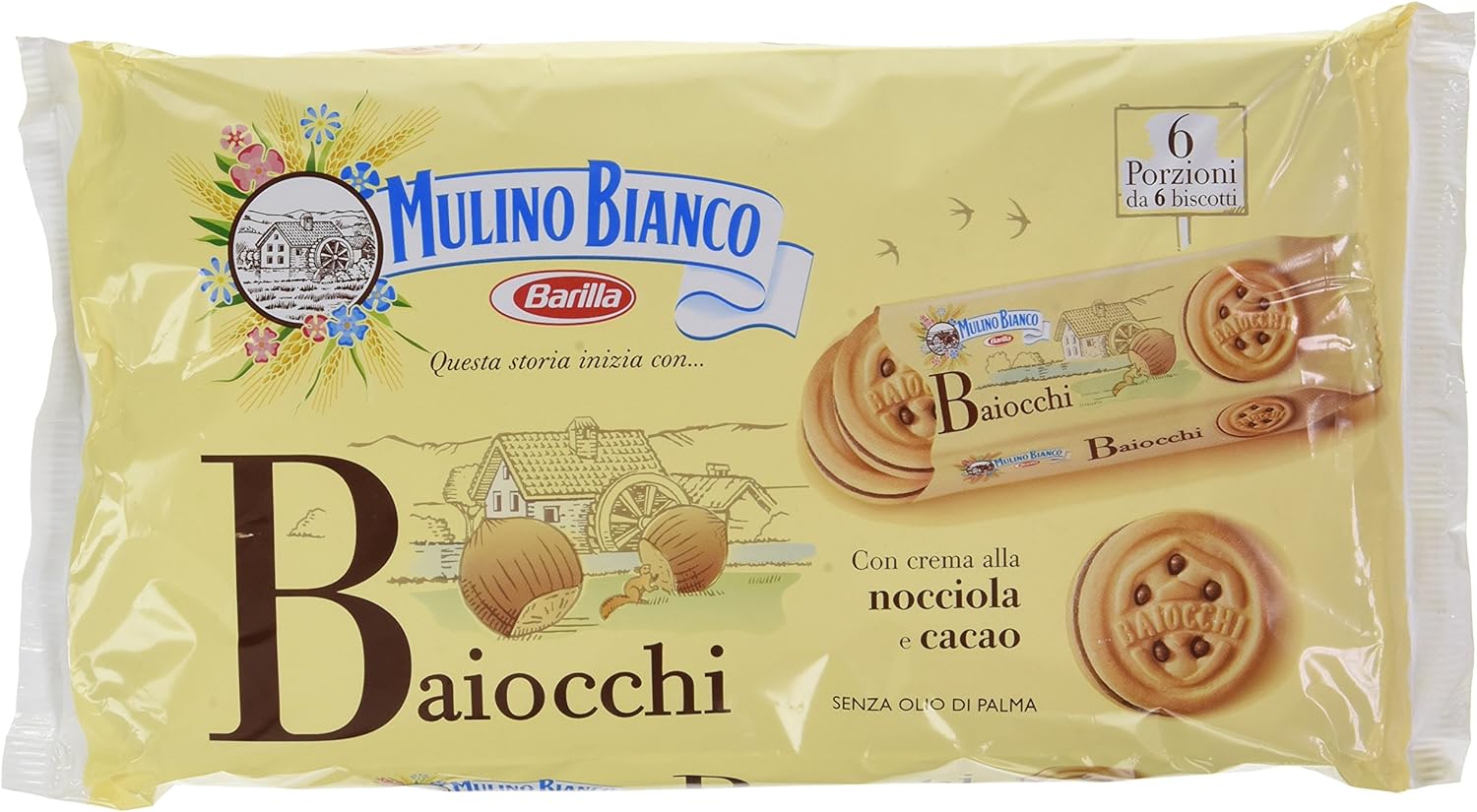 M.Bianco Snack Baiocchi Nocciola, 336g