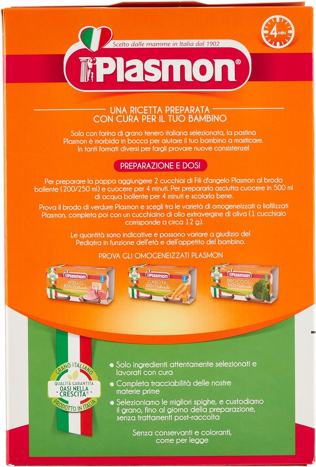 Plasmon Pastina Fili d'Angelo 340g – Raspada