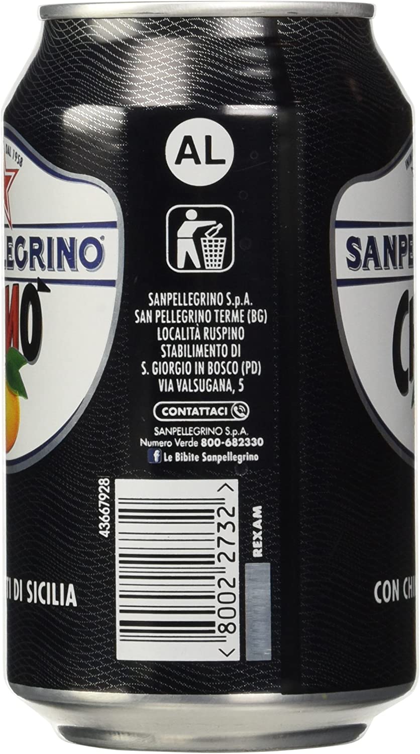 Sanpellegrino Chinò con Chinotti di Sicilia, 330 Ml [Confezione da 24]