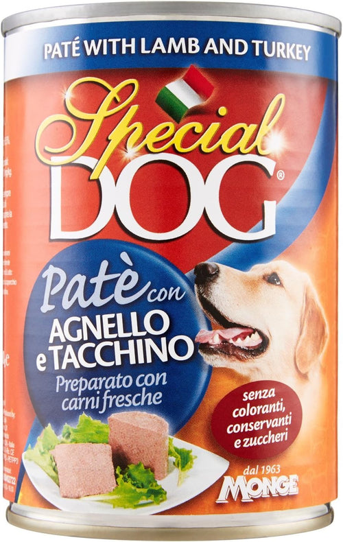 Special Dog Paté con Agnello e Tacchino, 400g