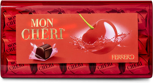 Ferrero Mon Chéri Praline di Cioccolato, Ciliegia e Liquore, 30 Praline, 315g