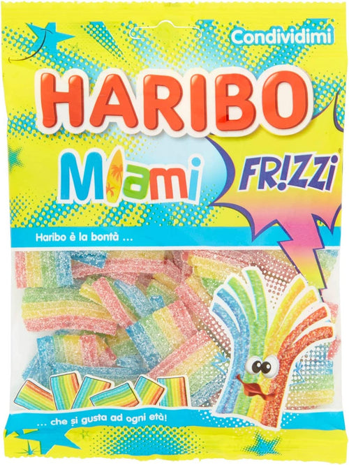 Haribo Caramelli Miami Frizzi, 175g