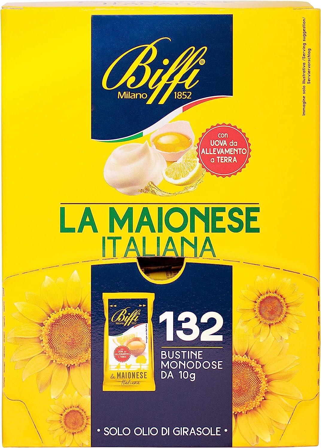 Biffi Maionese Italiana monodose 132 bustine monoporzione da 10 g