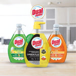 Dual Power Carbon Plus, Detergente Piatti Concentrato con Succo di Limone ad Elevato Potere Sgrassante, Ideale per Stoviglie Incrostate, Senza Microplastiche, Made in Italy, Dispenser 600 ml