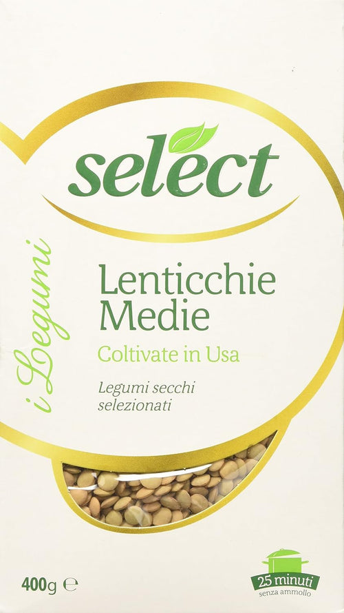 Select Lenticchie Medie Coltivate in USA - 400 gr