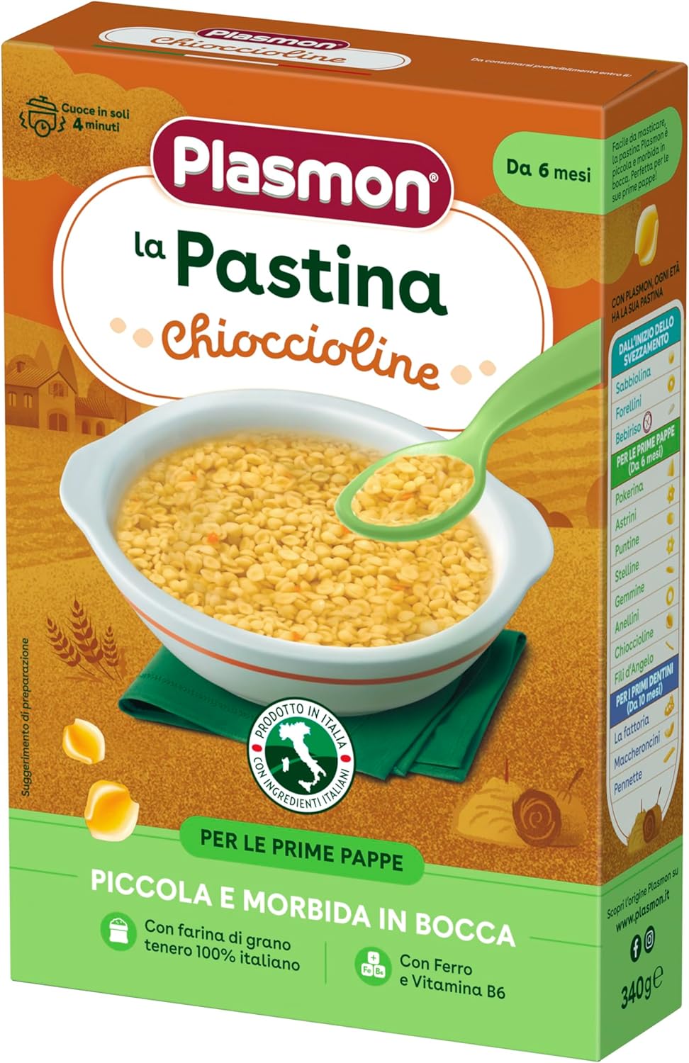 Plasmon Pastina Chioccioline, 340g