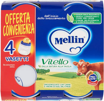 Mellin Omogeneizzato Vitello - 4x80g