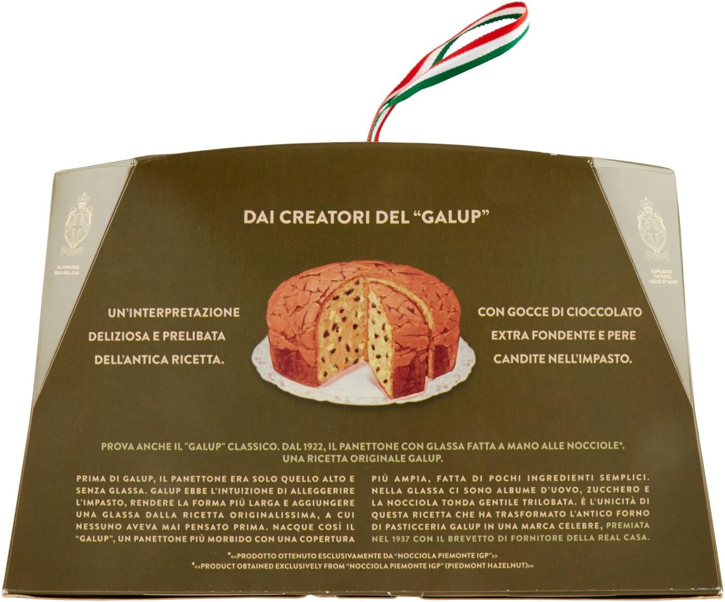 Galup NV16 Panettone Pere e Cioccolato, 750 Gr