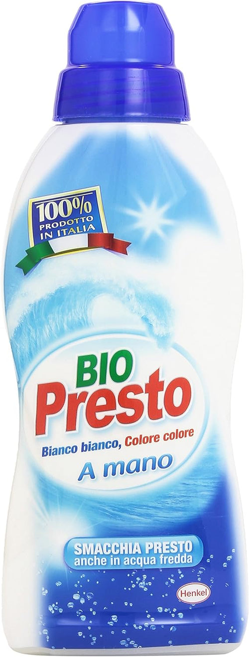 Bio Presto - Detergente A Mano, Smacchia Presto, Anche In Acqua Fredda - 3 pezzi da 750 ml [2250 ml]