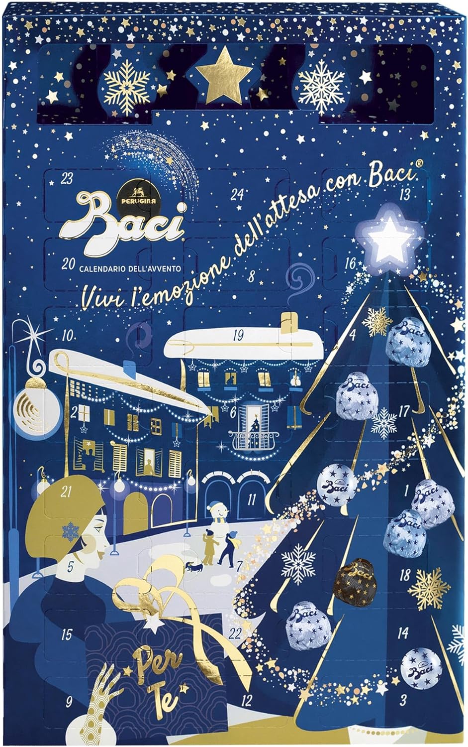 Perugina Baci Calendario Avvento 2023 Cioccolatini Assortiti, 278g