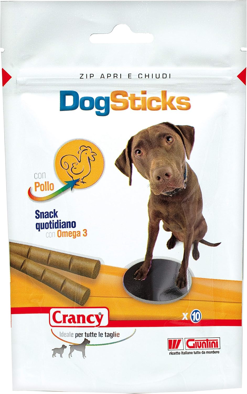 CRANCY DOG STICKS - POLLO - MANGIME COMPLEMENTARE - 16 PZ X 90 GR