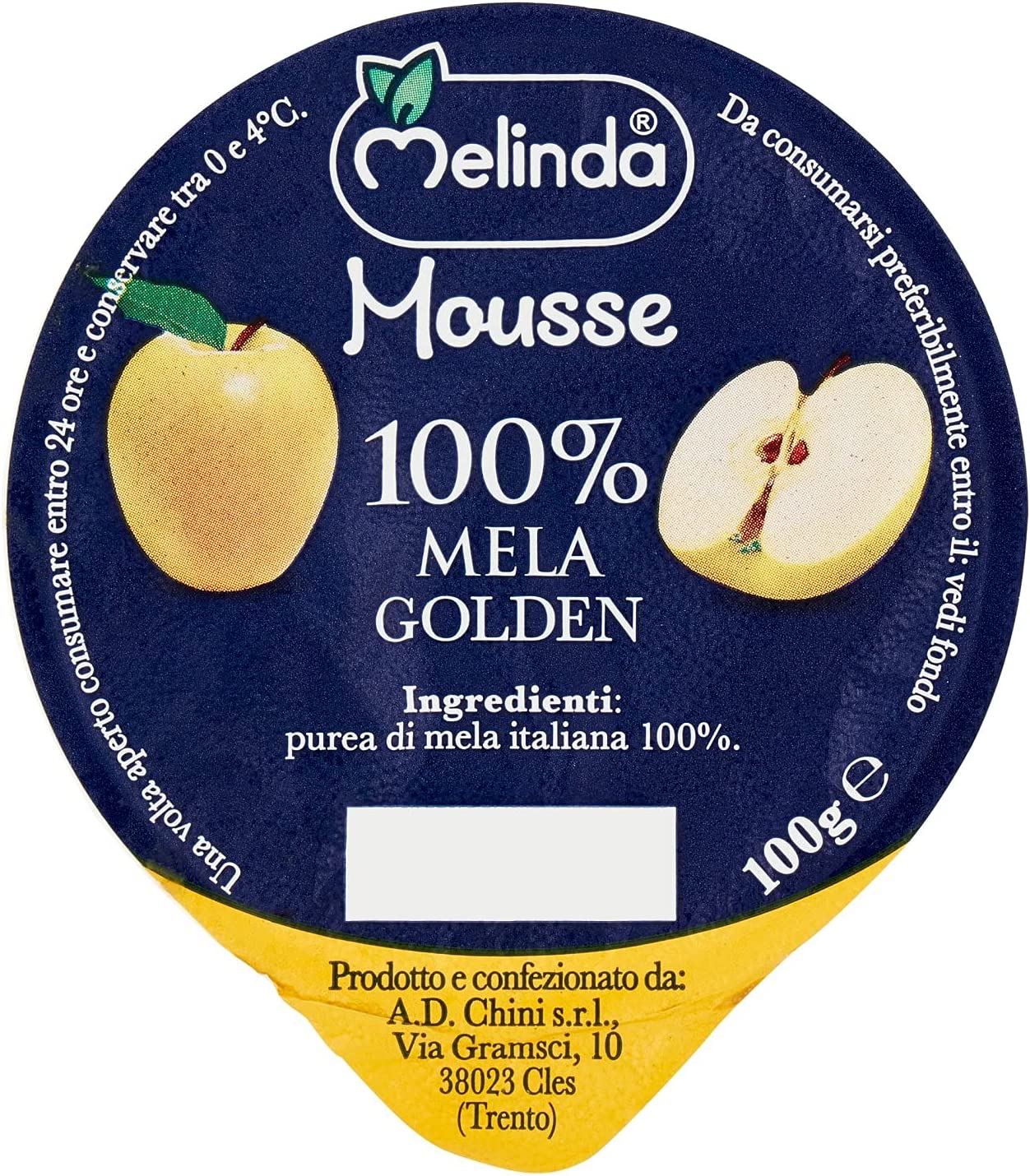 Melinda Mousse di Mele, 18 x 100 gr