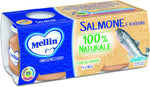 Mellin Omogeneizzato Salmone e Verdure, 24 Vasetti da 80 g
