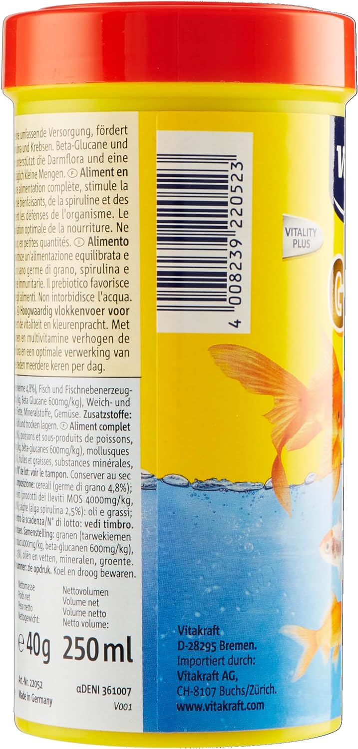 Vitakraft Gold Premium Pesci Rossi, 40 g