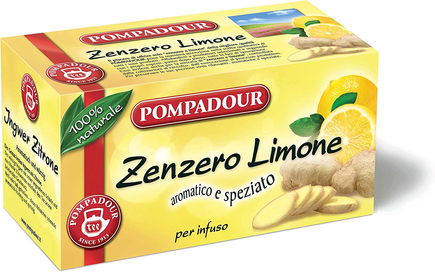 Pompadour Zenzero Limone, 20 Filtri, 36g