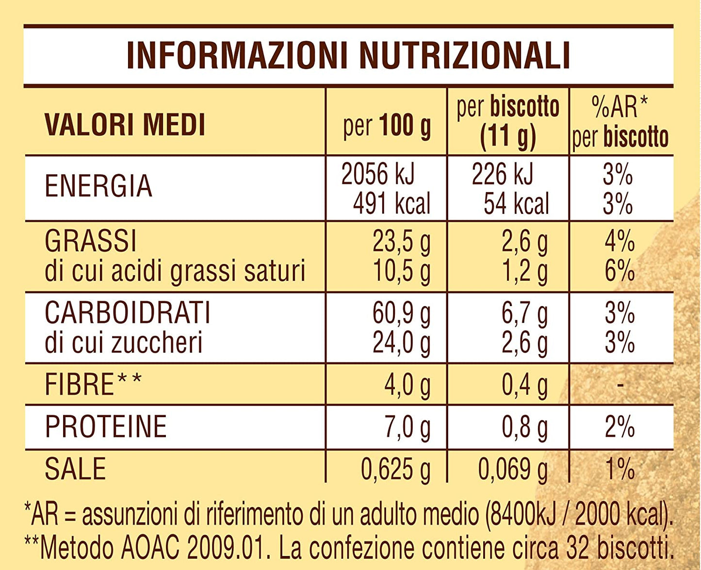 Mulino Bianco Biscotti Abbracci, Cacao e Panna Fresca, 350g