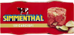 Simmenthal - Carne in Scatola di Bovino Magra Lessata e Condita con Carciofi, 2 Lattine da 135 gr