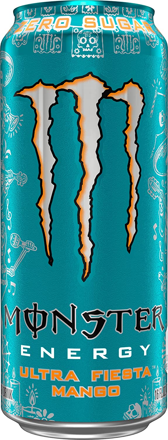 Monster Energy Ultra Fiesta, Bevanda energetica senza zucchero, 453,6 g (confezione da 24)