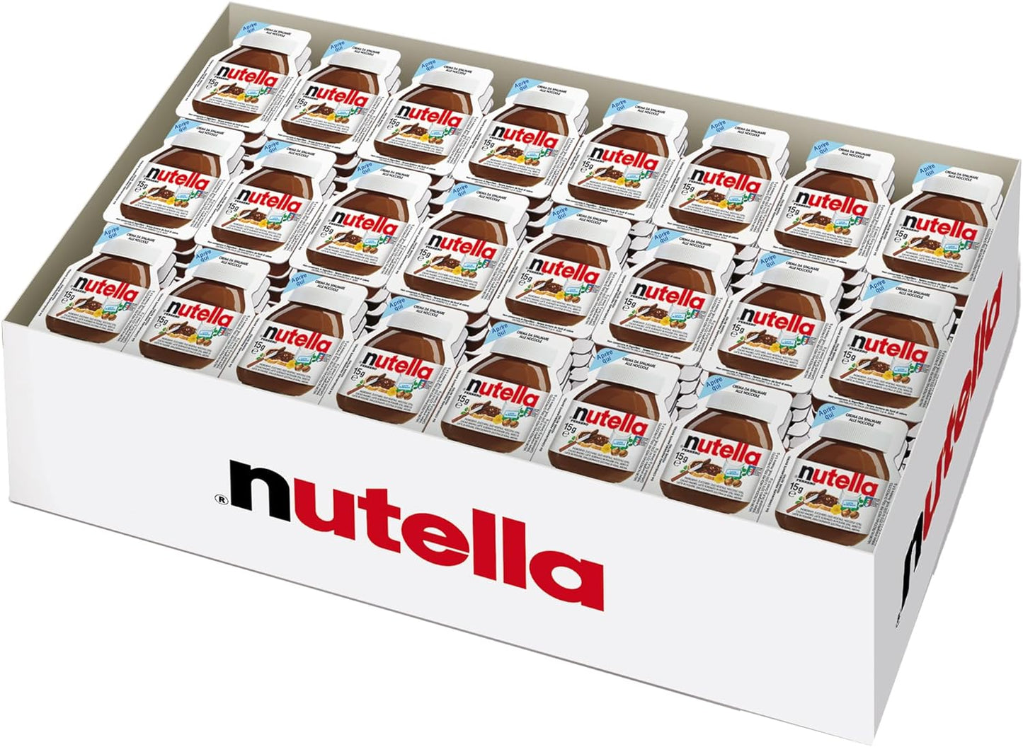 Confezione 120 monoporzioni da 15gr Nutella Ferrero