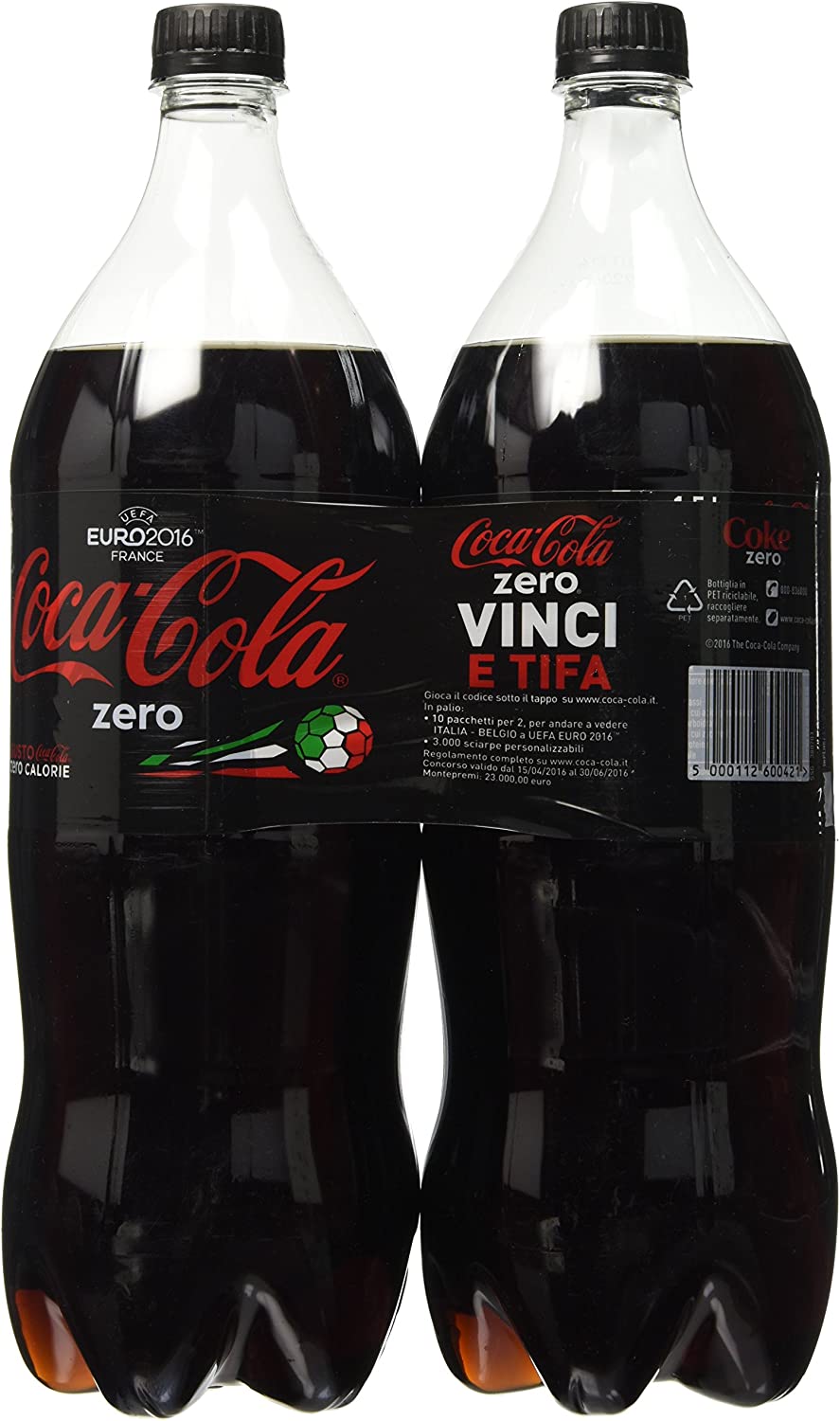 Coca Cola 1,5 L x 2 Zero Pet - [confezione da 3]