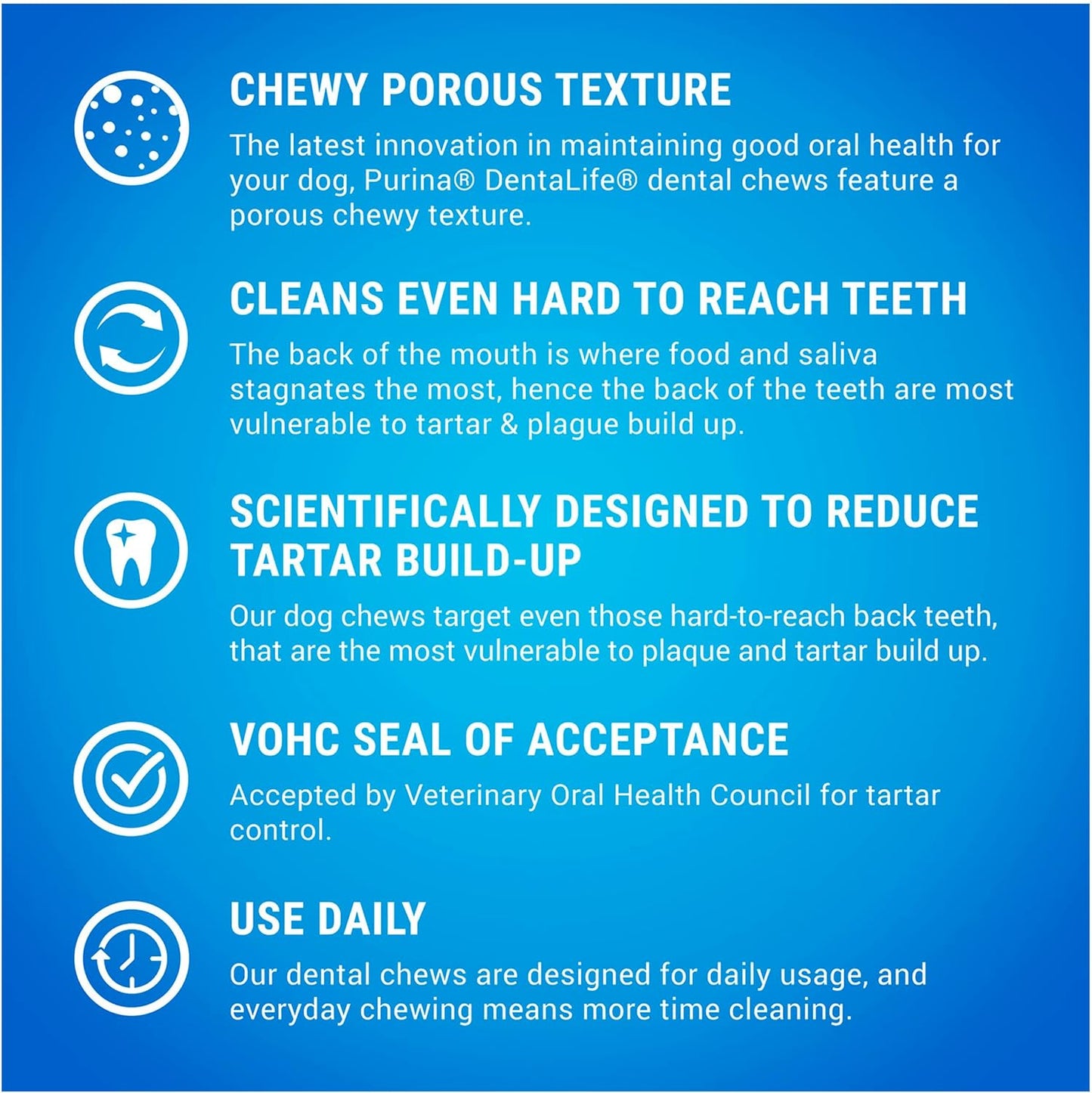 Dentalife - Chews per cani di piccola taglia, 18 x 49 g