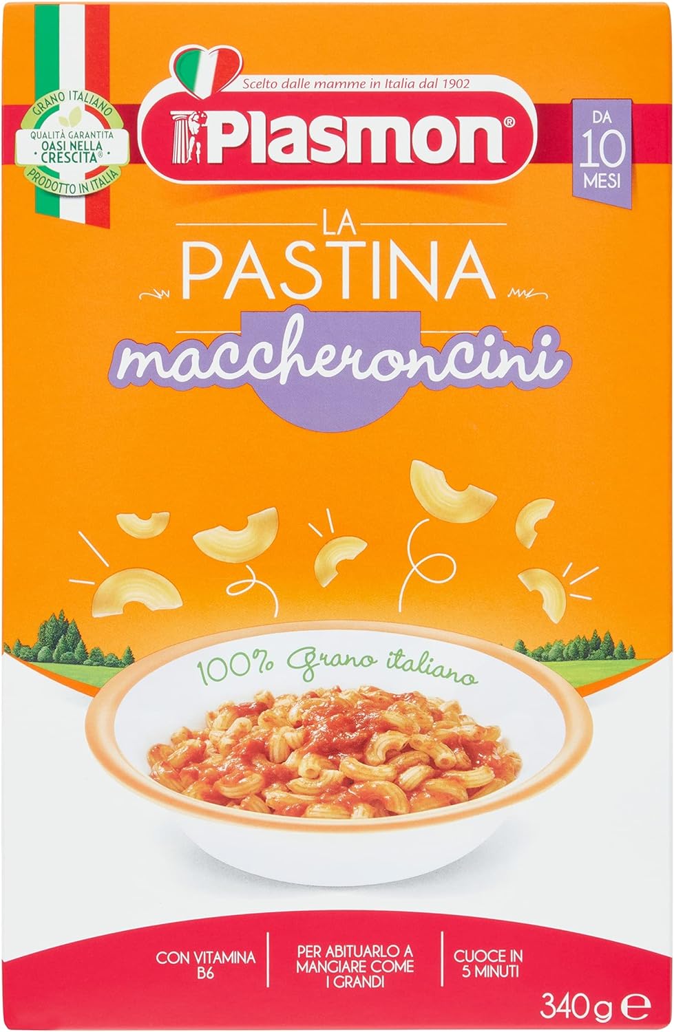 Plasmon Pastina Maccheroncini, 12 x 340 g