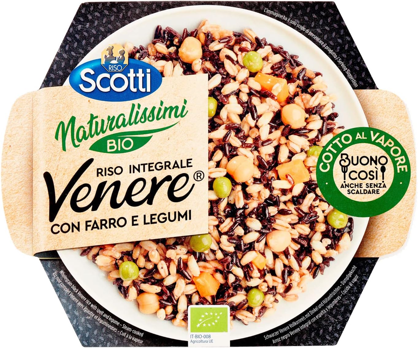 Riso Scotti Riso Venere Bio Con Farro E Legumi, 180g