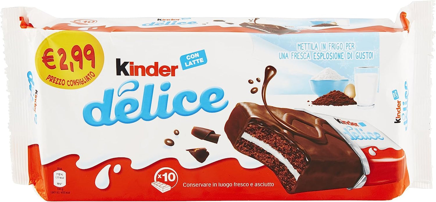 Kinder Kinder Delice Cacao 10 Pezzi, 390g