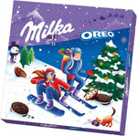 Milka Calendario dell'Avvento OREO 1 x 280 g, calendario con diversi dolci Milka e Oroo