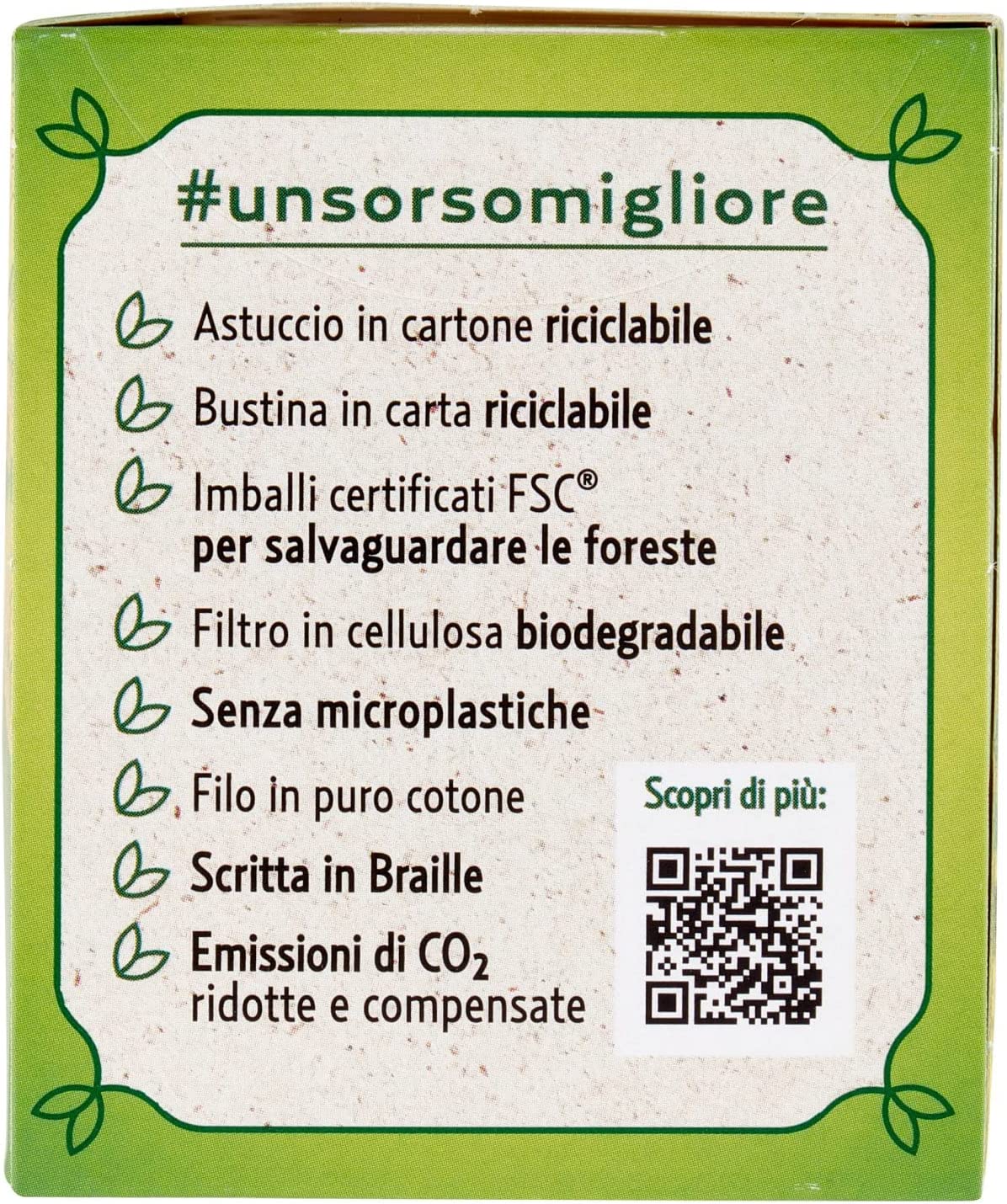 Pompadour Finocchio per Infuso, Confezione da 20 bustine