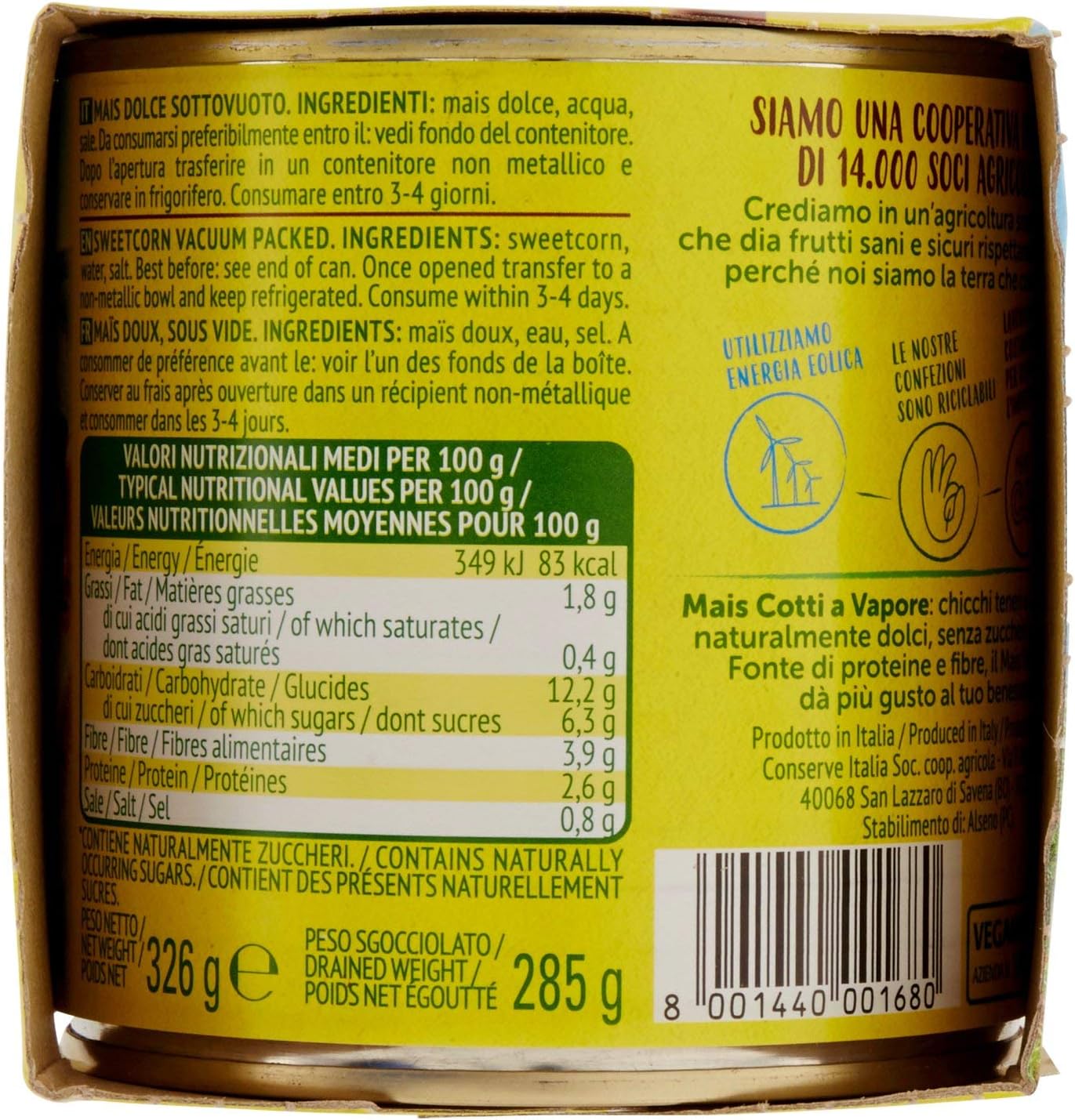 Valfrutta 400Grx3 Mais