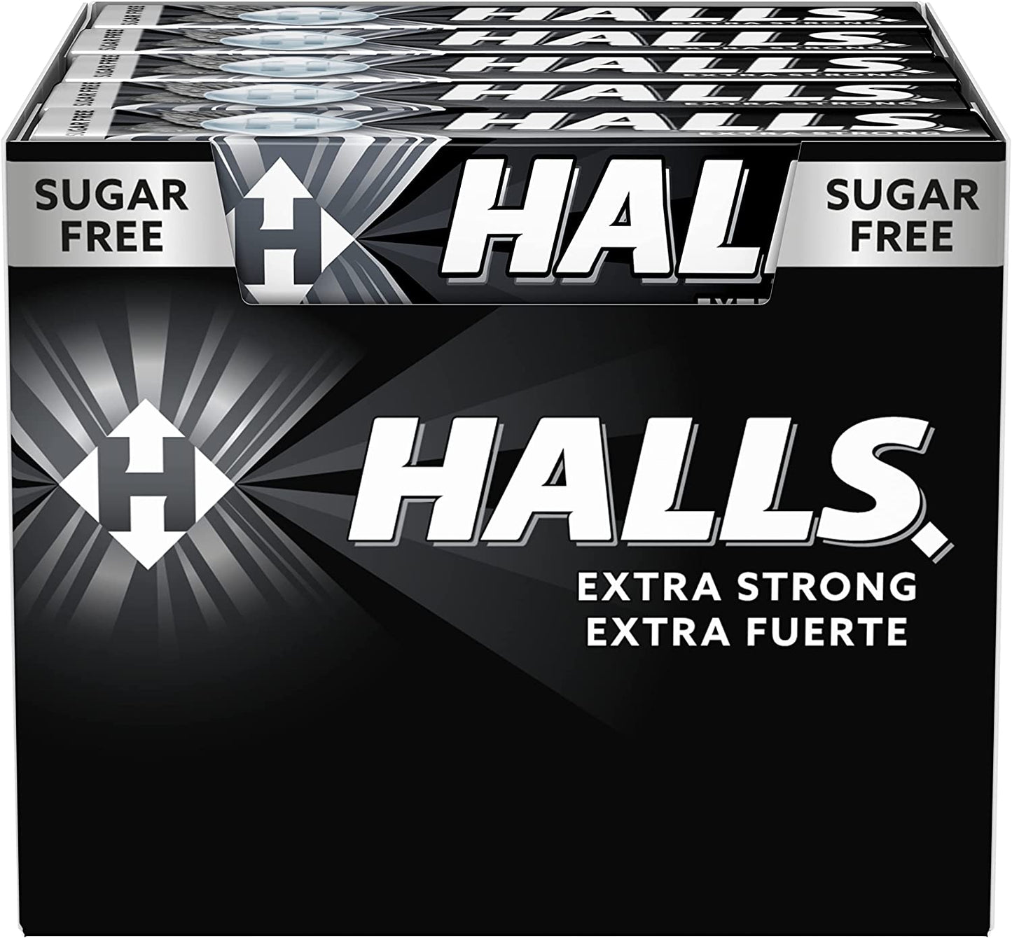 Halls Caramelle alla menta Extrastrong senza Zucchero - confezione 20x32g