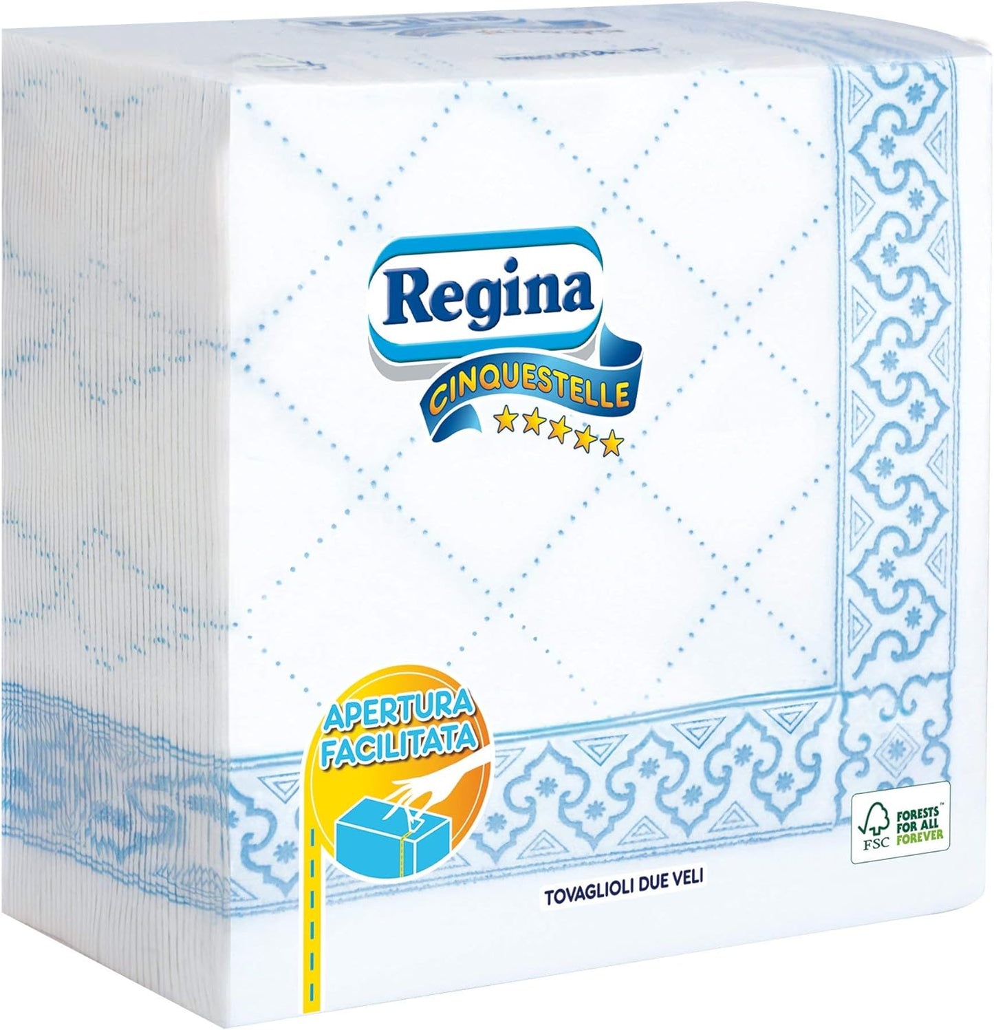 REGINA TOVAGLIOLI CINQUESTELLE 38X38 2 VELI 46 PEZZI