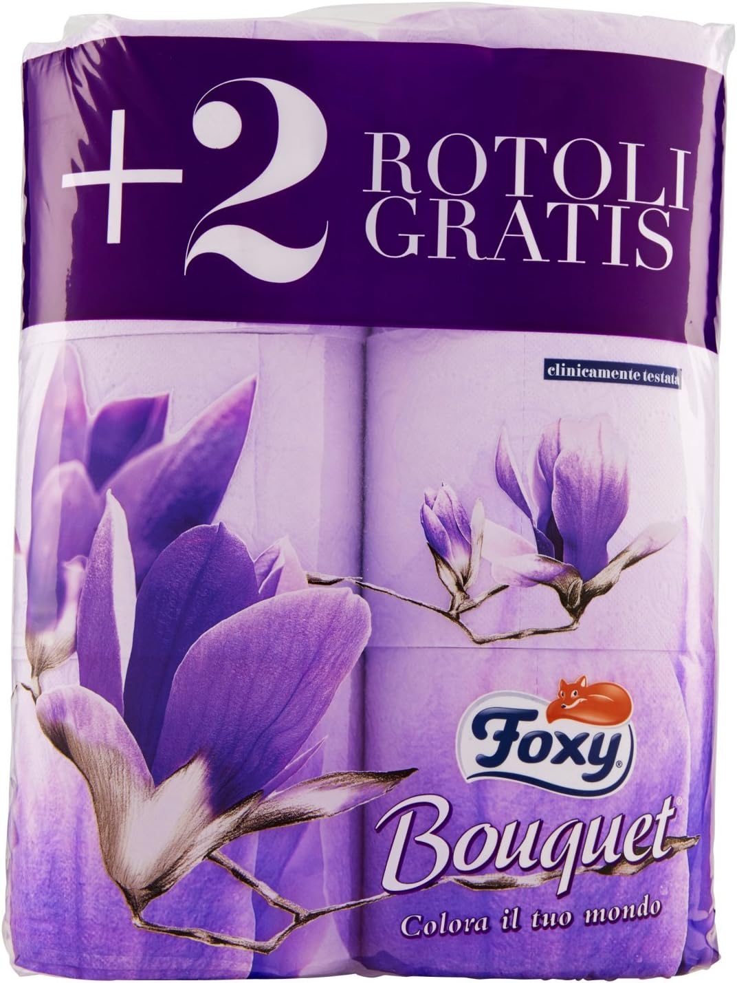 Foxy Carta Igienica Bouquet - Confezione da 6 Rotoli