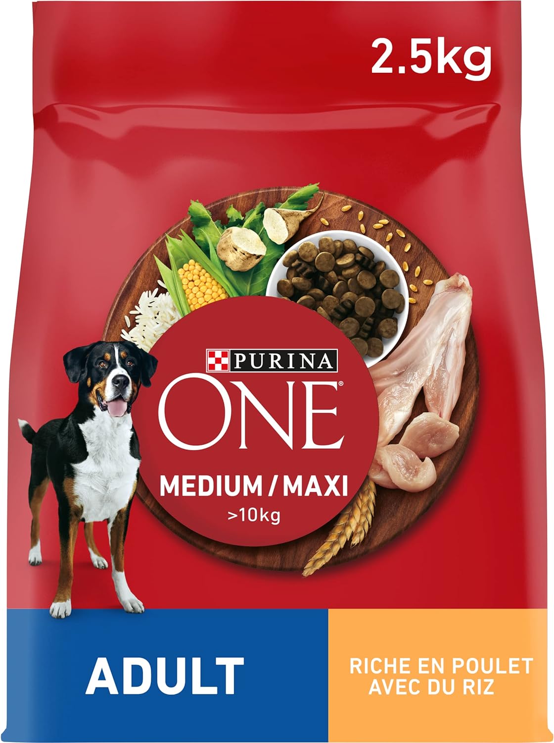 Purina One Cane Crocchette Pollo con Riso, 2.5kg