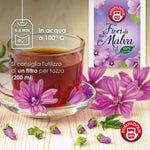Pompadour, Infuso Fiori di Malva, 60 Filtri (3 Confezioni da 20 Filtri), Idratante, Lenitivo, Emolliente, 100% Naturale, Senza Lattosio, Glutine e Allergeni, Vegan